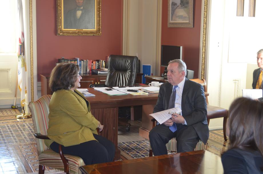 January 27, 2016 - I met with Fran Visco, CEO of the National Breast Cancer Coalition.