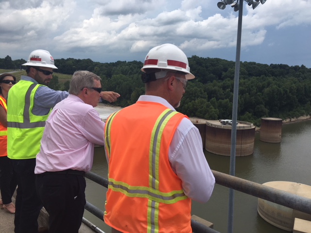 Durbin Visits Olmsted Lock & Dam Project