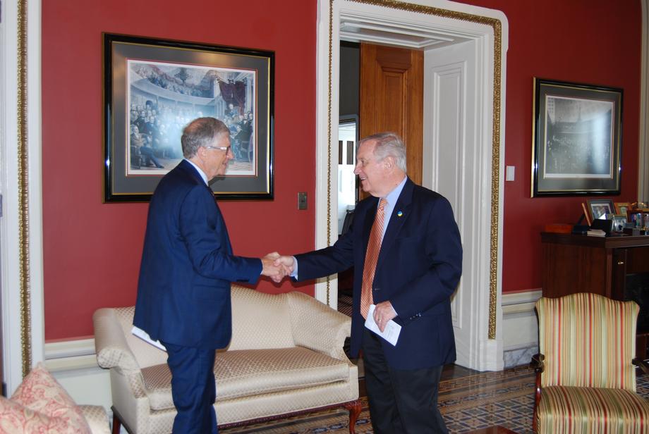 DURBIN AND BILL GATES TALK GLOBAL HEALTH, INCREASING VACCINE ACCESIBILITY WORLDWIDE