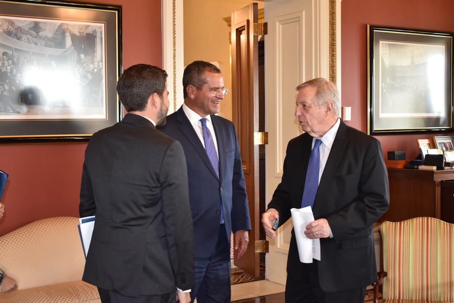 DURBIN MEETS WITH PUERTO RICO GOVERNOR PEDRO PIERLUISI