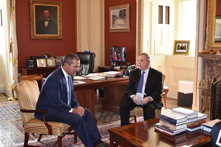 DURBIN MEETS WITH PUERTO RICO GOVERNOR PEDRO PIERLUISI