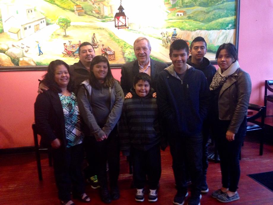 November 21, 2015 - I joined a DAPA-eligible family for a meal in Chicago to hear their story and discuss the need for comprehensive immigration reform