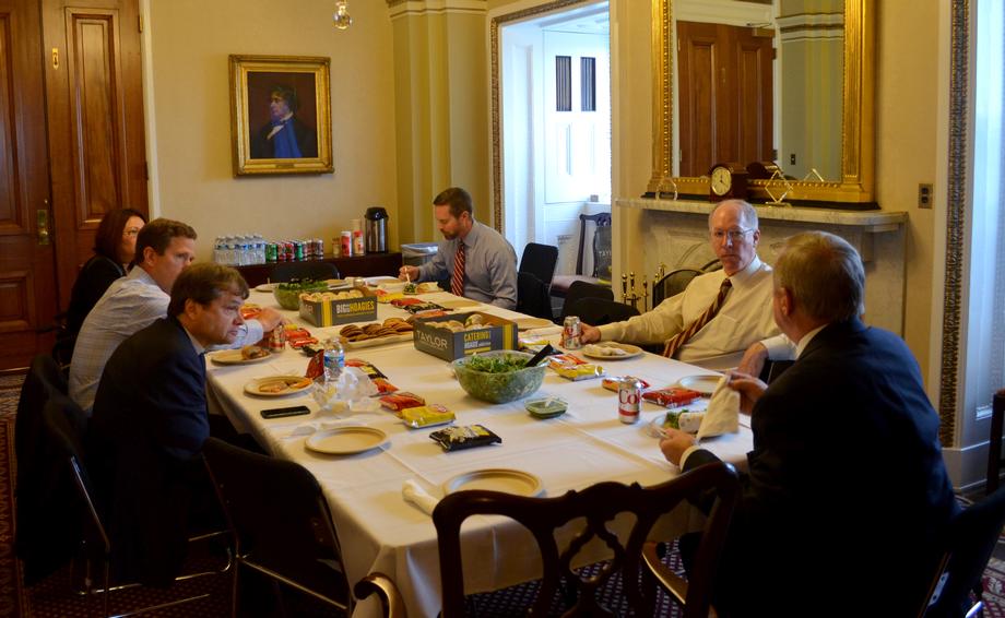 November 19th, 2015 - 2.	I had a great discussion with my fellow members of the Illinois Congressional delegation during our monthly bipartisan lunch.