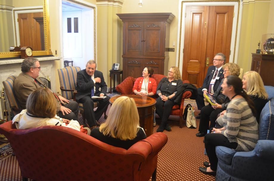 Durbin Meets With Illinois Chapter Of The United Postmasters And Managers Of America